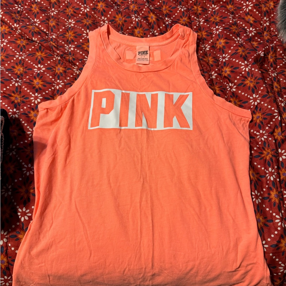 PINK Victoria's Secret Coral Tank Small